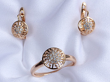 фото Комплект (серьги-кольцо ) - (артикул - 18ks08500-ZZ1285)